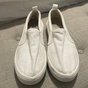 Women's White Slip-On Shoes